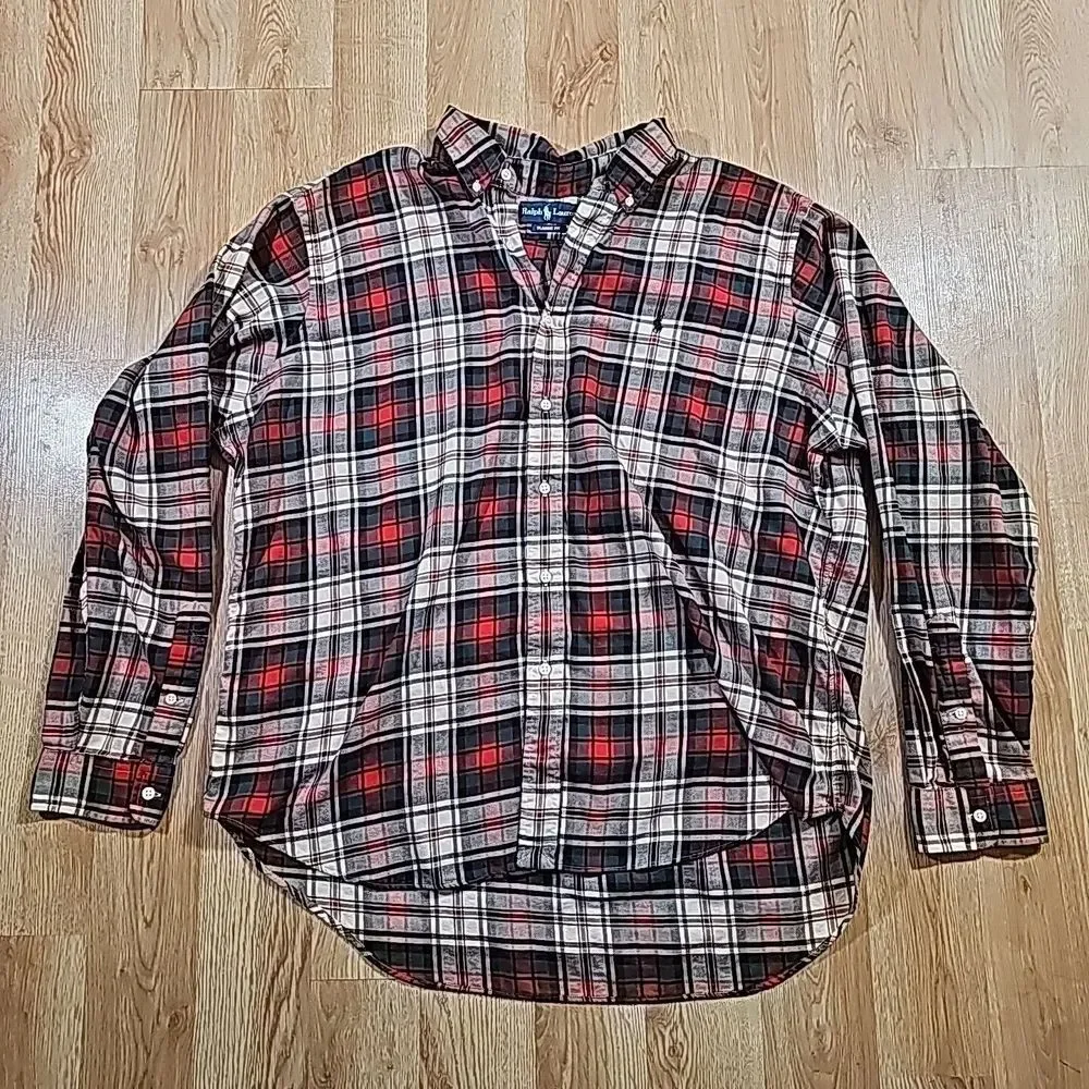 Polo Ralph Lauren Shirt Mens 2XL Flannel Button Up Long Sleeve Plaid Classic Fit